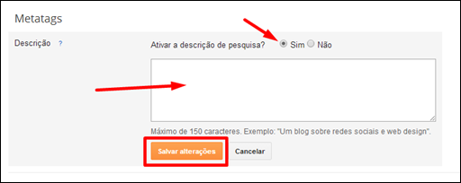 Como definir metatags diretamente no Blogger - Visual Dicas
