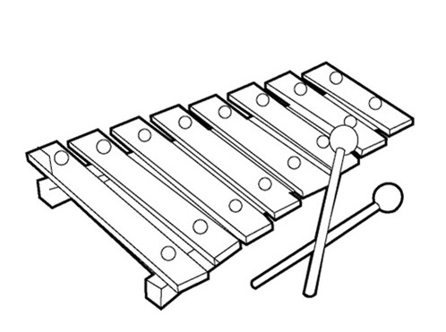 COLOREAR DIBUJOS DE XILOFONOS