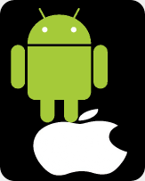 Android hurdling apple!