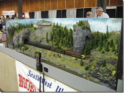 IMG_5575 Beacon Rock Scene on the HO-Scale Southwest Washington Model Railroad at the WGH Show in Portland, OR on February 18, 2007