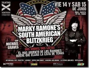 Marky Ramone gira sudamerica 2013 entradas baratas en linea vip