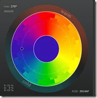 Typical colour wheel (see web app above)