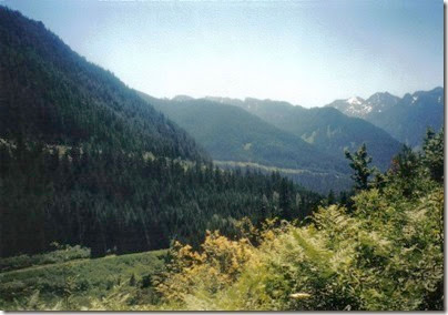 View from near Milepost 1712 on the Iron Goat Trail in 2000