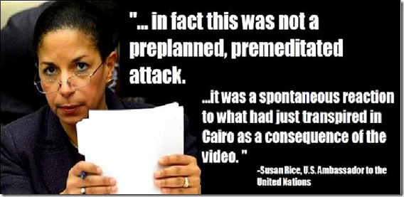 Susan Rice blaming anti-Islam video