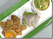 Merenda sinoira: sarde marinate con salsa verde, flan di lattuga, vitellone in carpione
