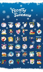 Free GO SMS PRO SNOWMAN STICKER APK for Android