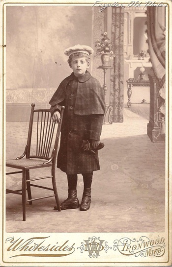 Cabinet Card Young Man Traveling perhaps DL Antiques