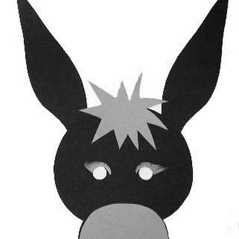 manualidades: Máscara de burro en Goma Eva o cartulina