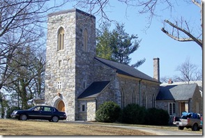 Building Christ Church that replaced Old Chapel in 1834 in Millwood