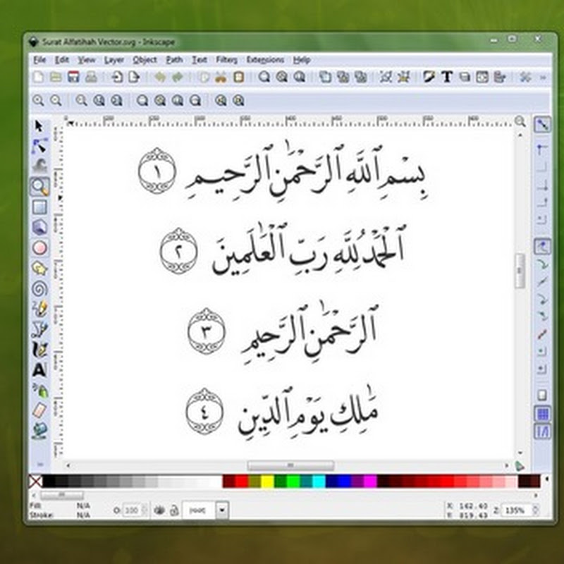 Download Vector Surat Al Fatihah (SVG)