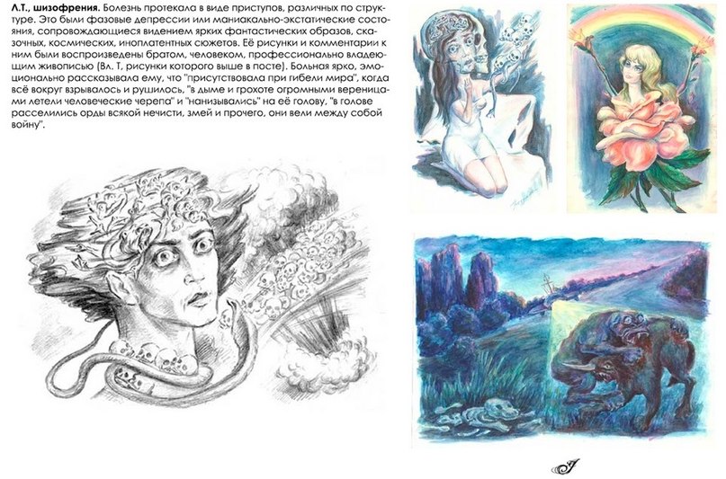 Рисунки шизофреников с расшифровкой от них