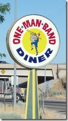 one man band diner sign