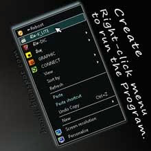Create right click menu to run the program.
