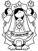 Nuestra Señora de Guadalupe para colorear Nuestra Señora de Guadalupe para colorear