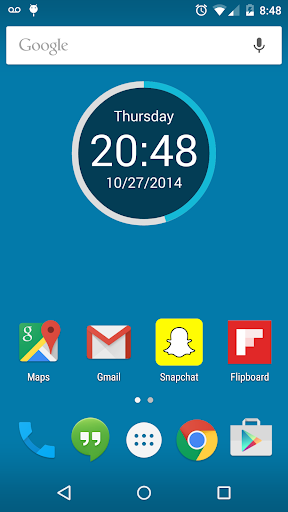 Round Clock Widget