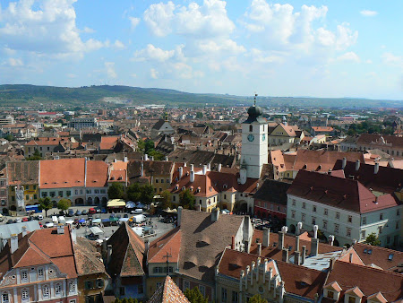 Imagini Romania: vedere panoramica Sibiu