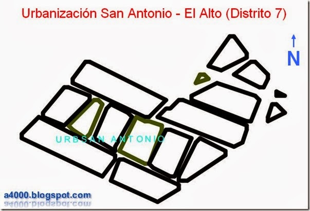 Urbanización San Antonio: zona de la ciudad de El Alto