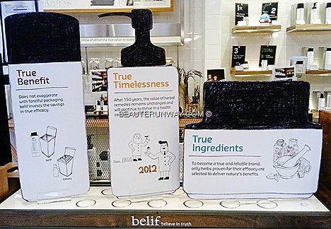 BELIF KOREAN SKINCARE OPENS AT SINGAPORE WISMA ATRIA – PURE HERBAL FORMULA Benefit ingredients