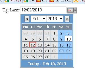 Membuat Kalender Untuk Input Data (date / Tanggal)