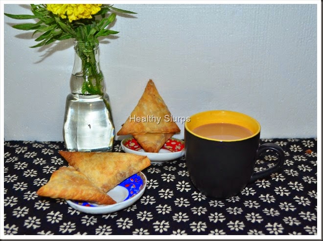 Inviting cuppa and crispy samosas