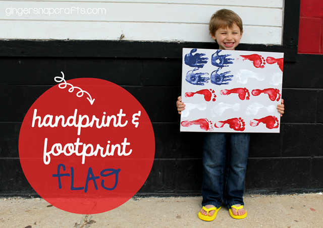 handprint & footprint flag #kidcraft #4thofJuly_thumb