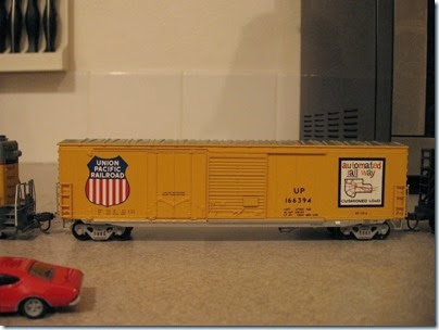IMG_5072 Union Pacific Boxcar #166394 by Athearn on January 20, 2007