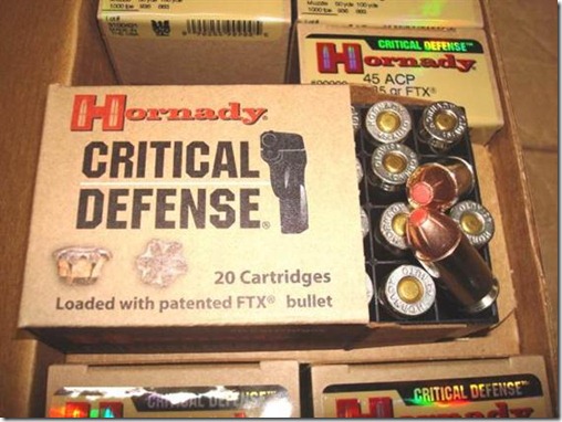 Hornady - .45acp Critical Defense 185 gr - 20 Rounds
