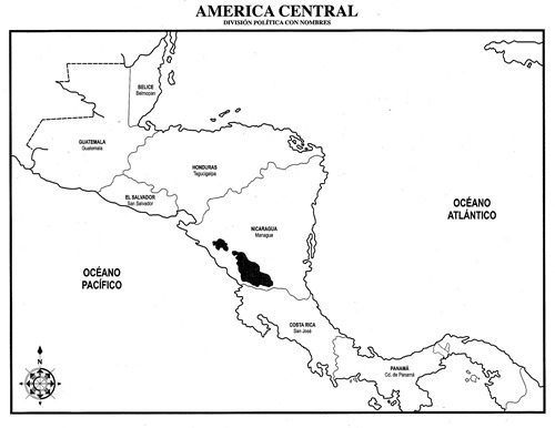 Mapa de america con division politica para imprimir - Imagui