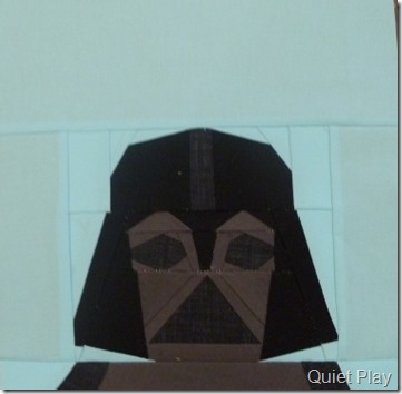 Paper Pieced LEGO Darth Vader