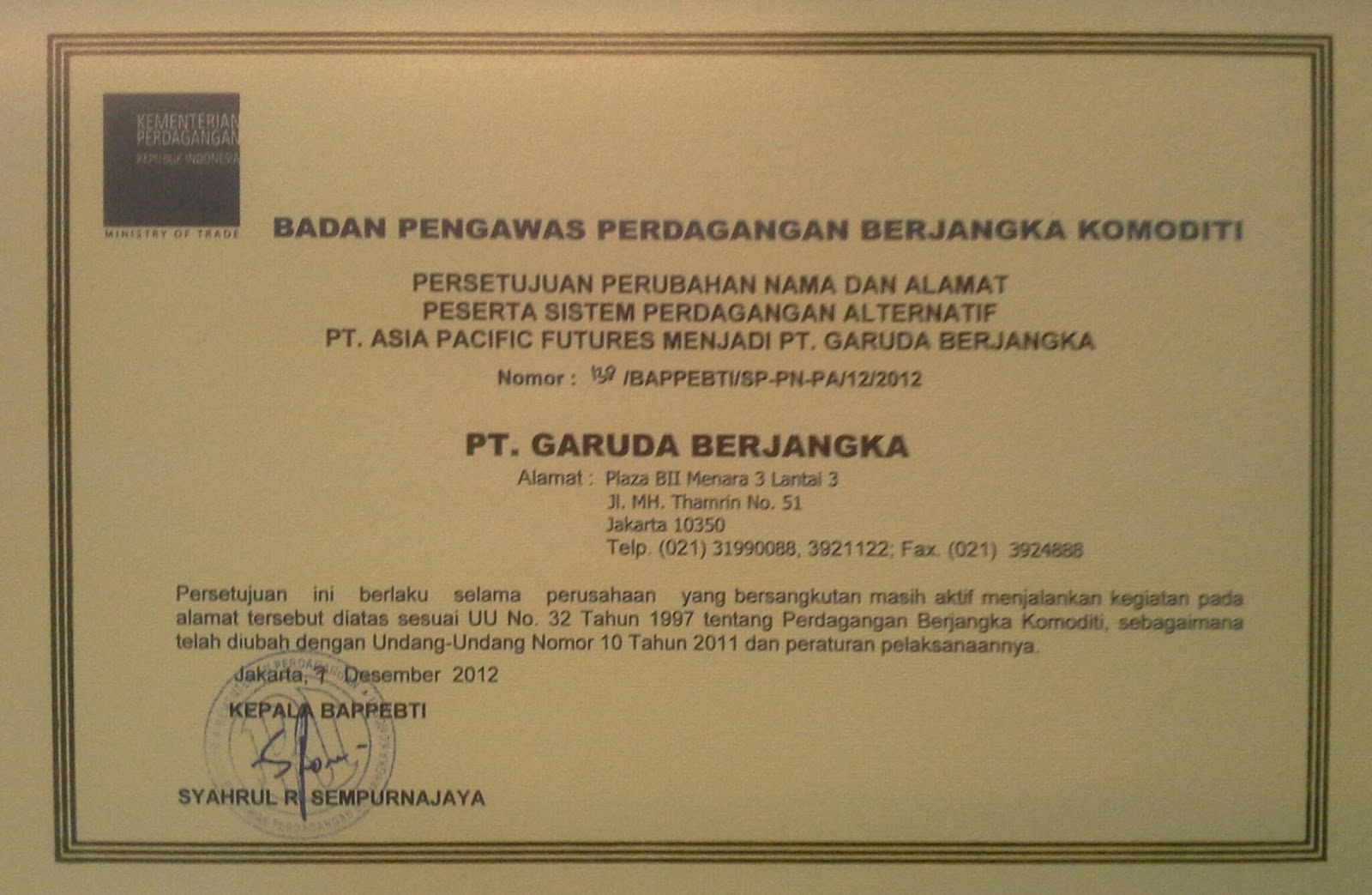 Garuda berjangka forex