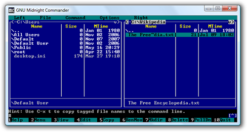 GNU_Midnight_Commander_4.1.36_Windows_Vista