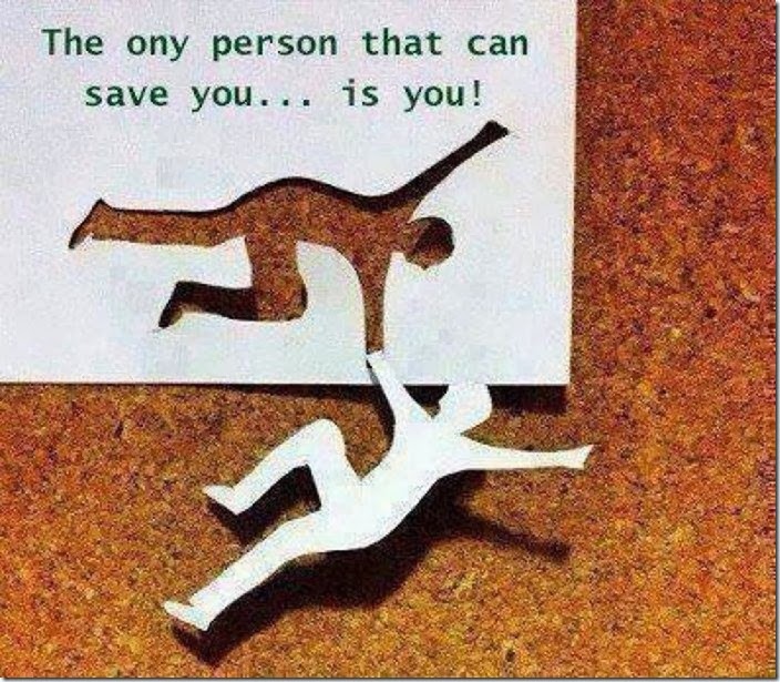 only person that can save you is you1