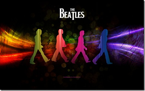 walpaper colorat-Beatles