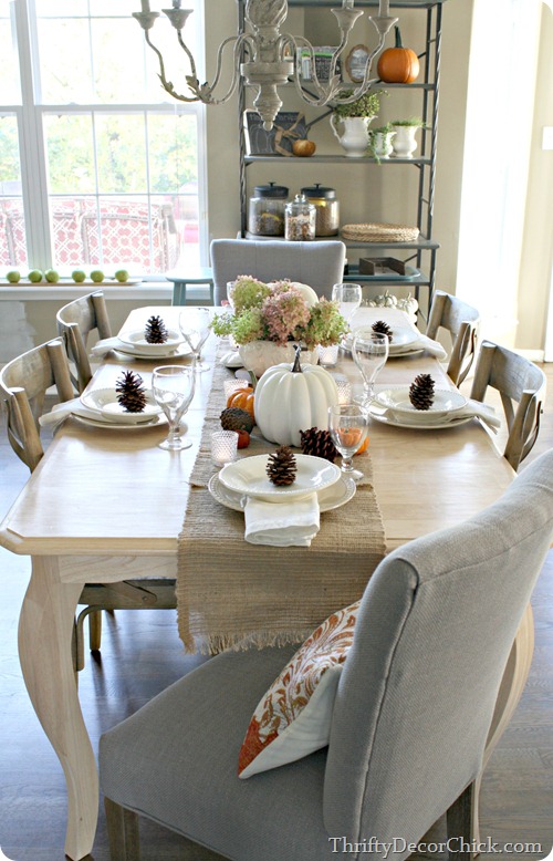 simple fall table setting