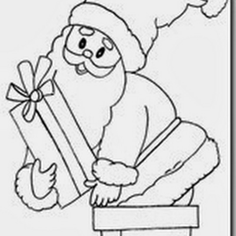 Santa Claus dibujos para colorear Navidad