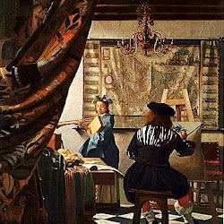 108 - Vermeer de Delft - El estudio del pintor