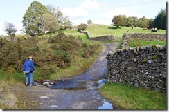 Hill top walk--some flooding