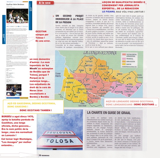 Informar Le Figaro de la dimension de Occitània