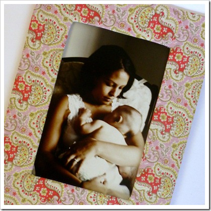 how to make a fabric picture frame