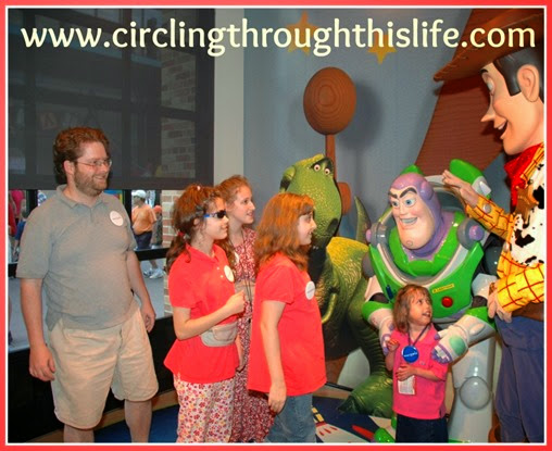Meeting Buzz Lightyear at Disney World