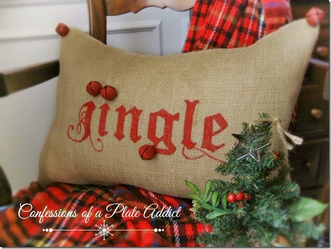 CONFESSIONS OF A PLATE ADDICT Pottery Barn Inspired Jingle Pillow
