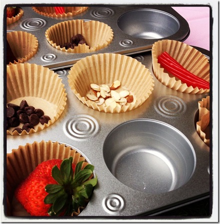 strawberry muffin tin snack