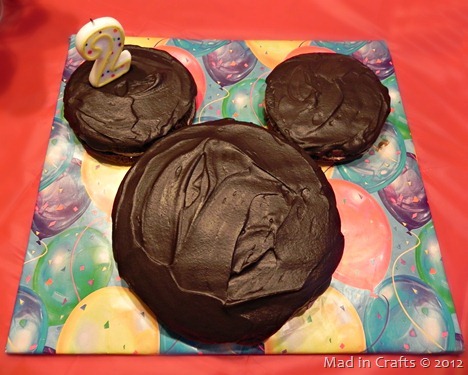 homemade mickey mouse birthday cake