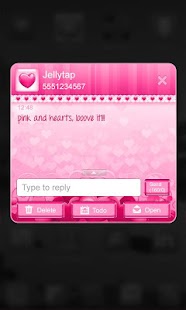 ♥Sweet Heart Theme Go SMS ♥ - screenshot thumbnail