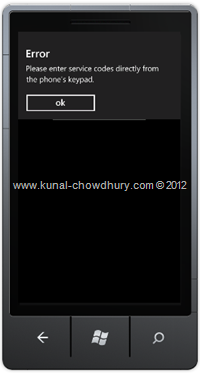 Screenshot 3: How to Call a Number in WP7 using the PhoneCallTask?