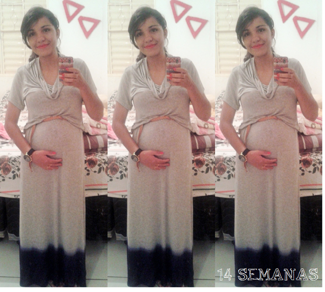 LOOK GRÁVIDA grávida de vestido longo look