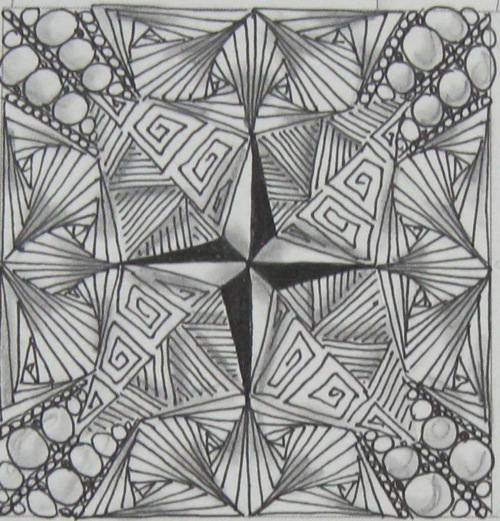 Tangled Up In Art: One Zentangle a Day - Day 34 PLUS the Diva Star ...
