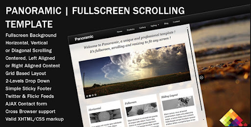Panoramic - Fullscreen Scrolling Layout - Photography Creative