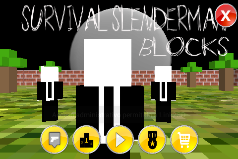 Survival SlenderMan Blocks