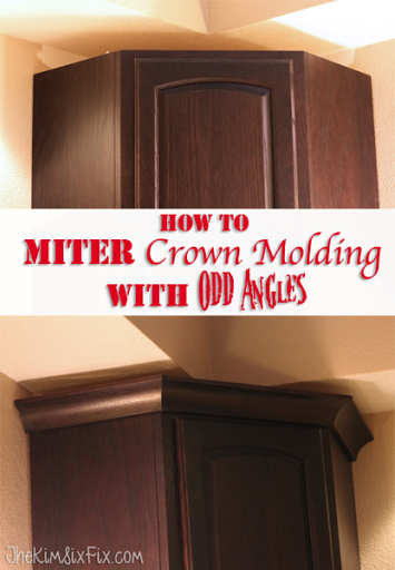 How To Miter Crown Molding At Any Angle, What Angle To Cut Crown Molding Corner Cabinet
